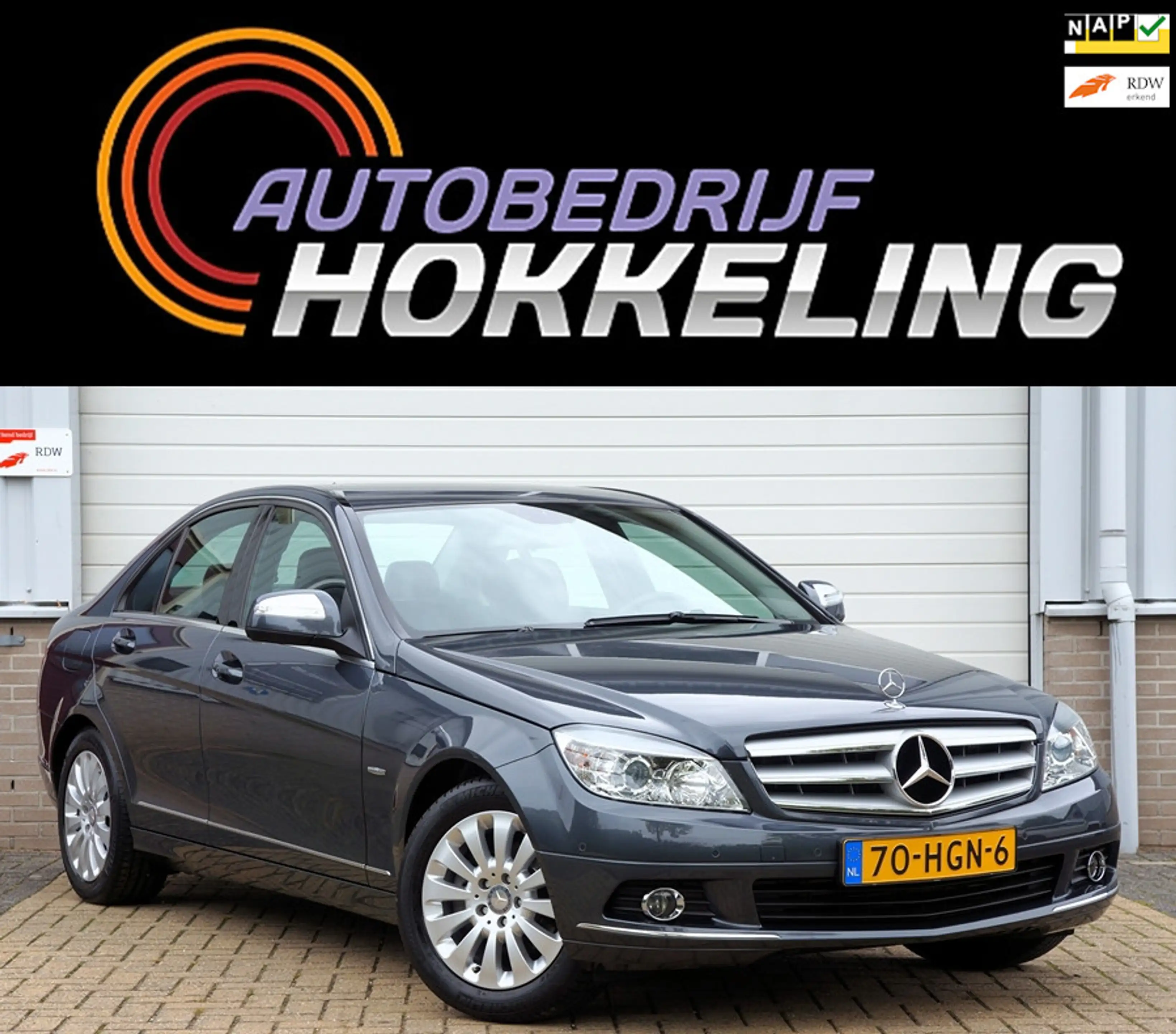 Mercedes-Benz C 180 K Elegance 156pk; Leder+Navi=UNIEK !!