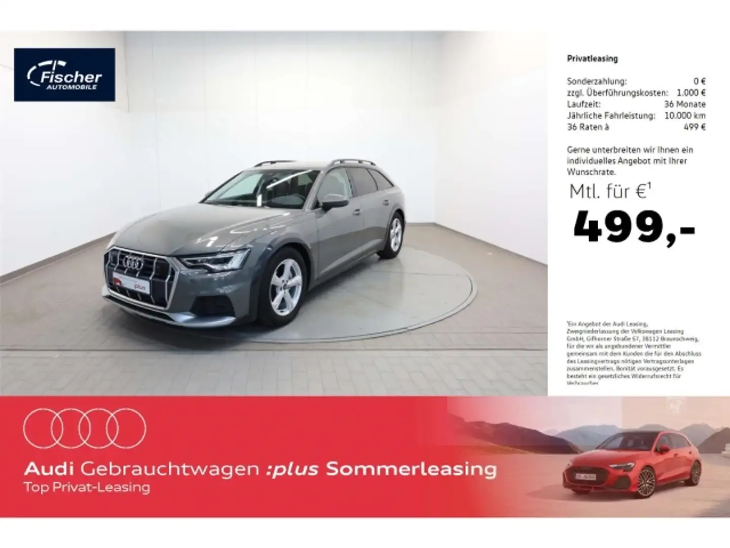 Audi A6 allroad 40 TDI quattro AHK-Vorb./NAV/StHz/HUD Grau - 1