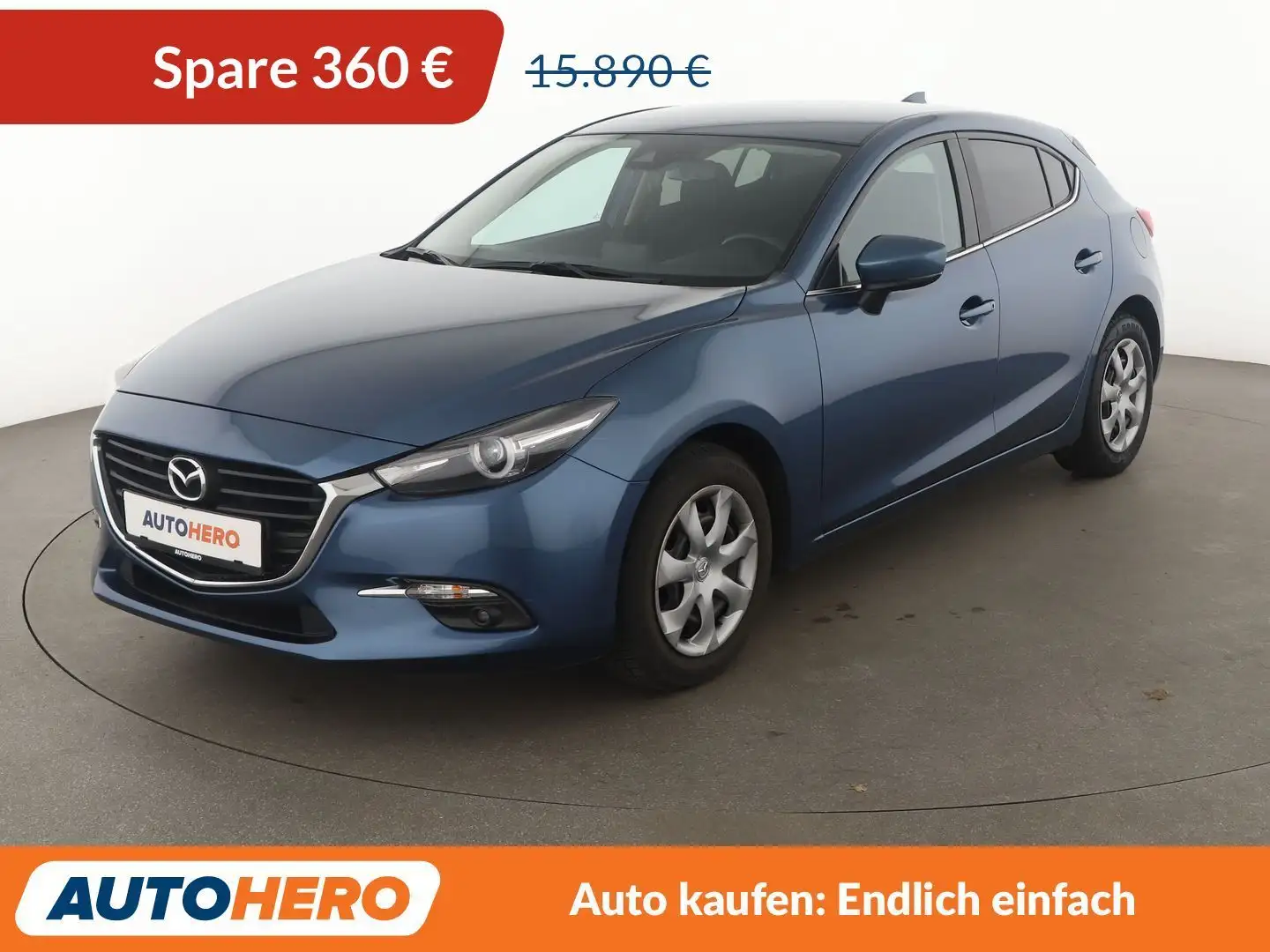 Mazda 3 2.0 Exclusive-Line *LED*TEMPO*PDC*SHZ* Blau - 1