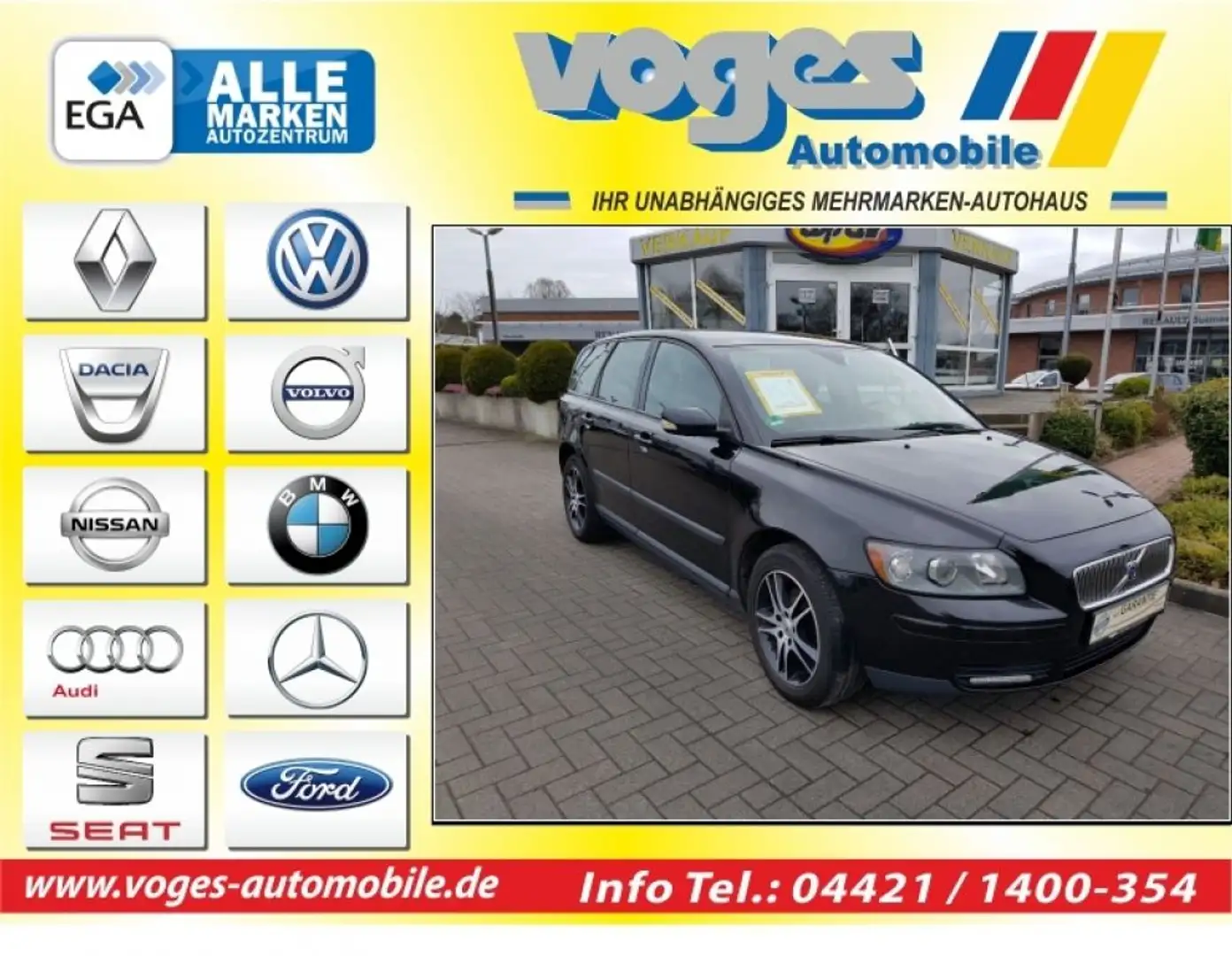 Volvo V50 1.8 Kinetic Schwarz - 1