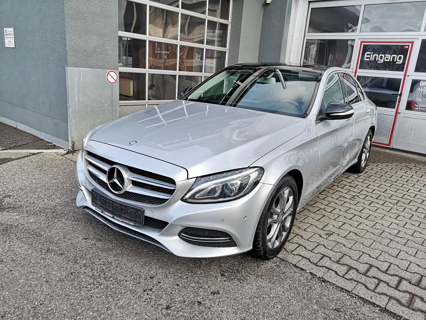 Mercedes-Benz C 220 Lim. EURO6 Teilleder Klimaautomatik EL.Schiebedach Plateado - 2