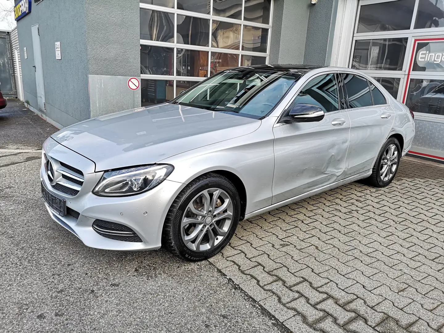 Mercedes-Benz C 220 Lim. EURO6 Teilleder Klimaautomatik EL.Schiebedach Plateado - 1