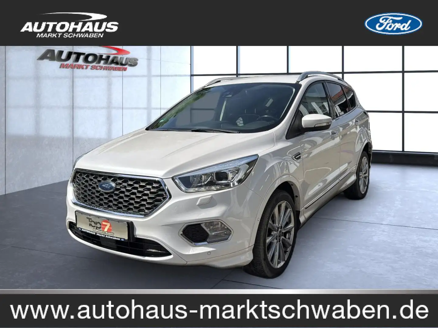 Ford Kuga Vignale Bluetooth Navi Vollleder Klima Blanc - 1