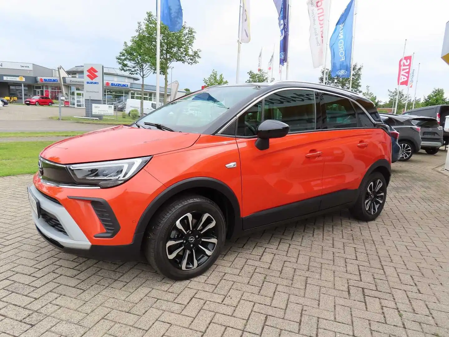 Opel Crossland 1.2 Elegance  AAC+RFK+TEMP+SHZ+PDC+TWA Orange - 2