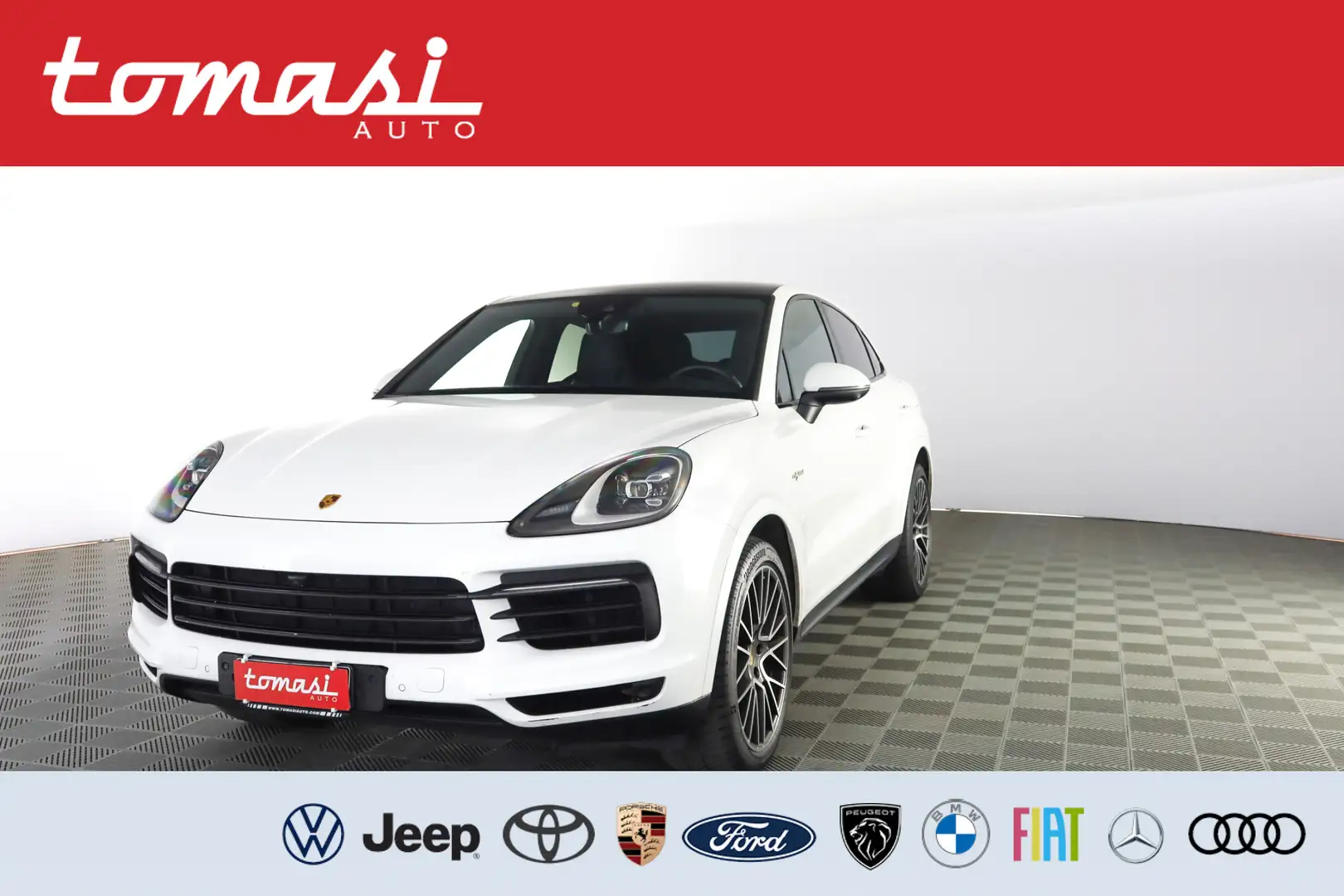 Porsche Cayenne Coupé 3.0 V6 E-Hybrid TETTO PANORAMICO Bianco - 1