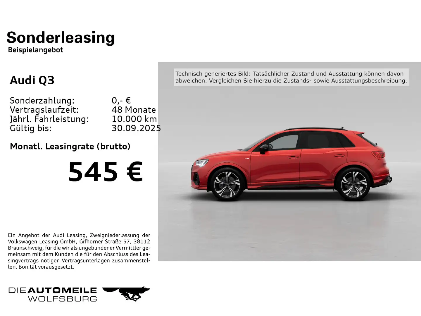 Audi Q3 45 TFSI quattro S tronic S Line Matrix/Stand/ Rot - 2