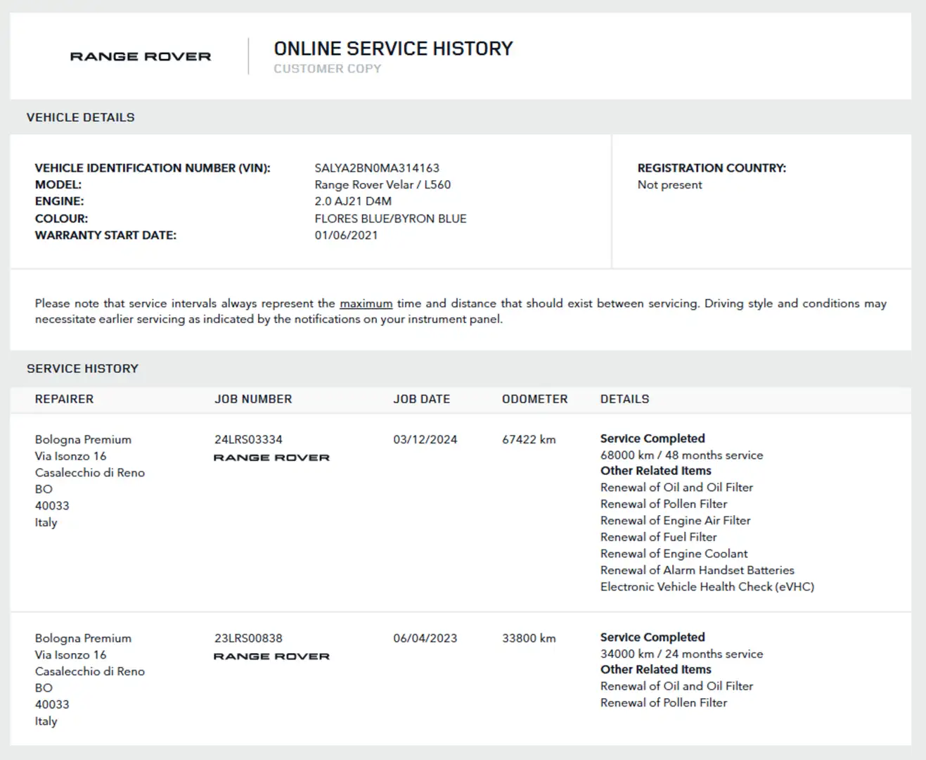 Land Rover Range Rover Velar MHEV - TETTO PANORAMICO Blau - 2