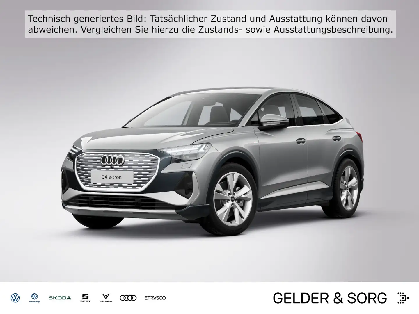 Audi Q4 e-tron Q4 Sportback 50 e-tron qu S line Matrix*RFK*Soun Grau - 1
