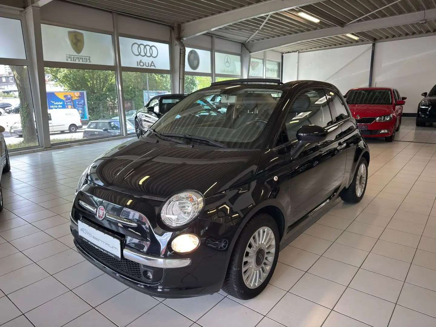 Fiat 500C Lounge/Klima Scheckheft gepflegt Noir - 1