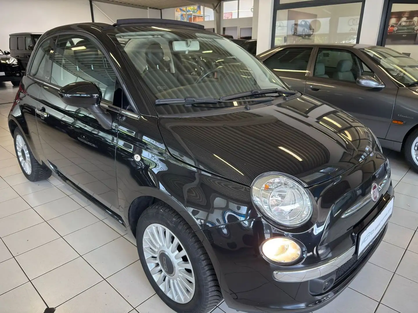 Fiat 500C Lounge/Klima Scheckheft gepflegt Noir - 2
