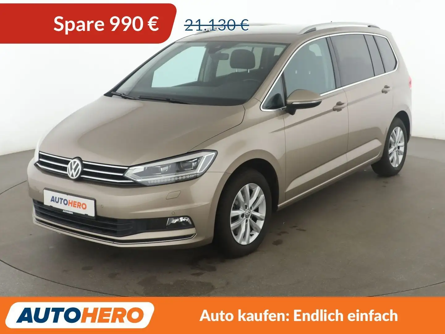 Volkswagen Touran 1.6 TDI Carat BMT Aut.*NAVI*LED*ACC*PDC* Gelb - 1