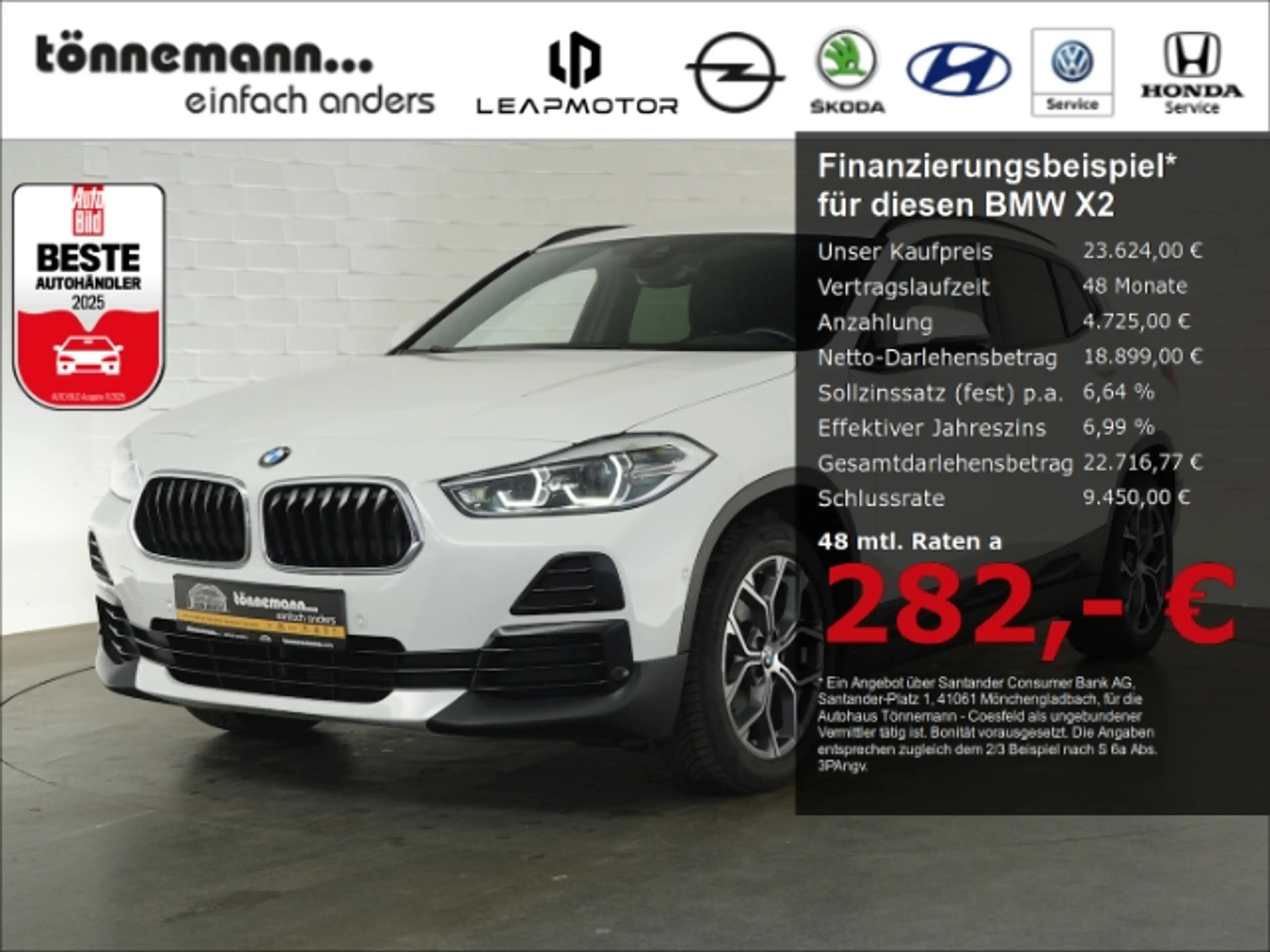 BMW X2 sDrive 18 i ADVANTAGE PLUS DCT+NAVI+SITZHEIZUNG+LE