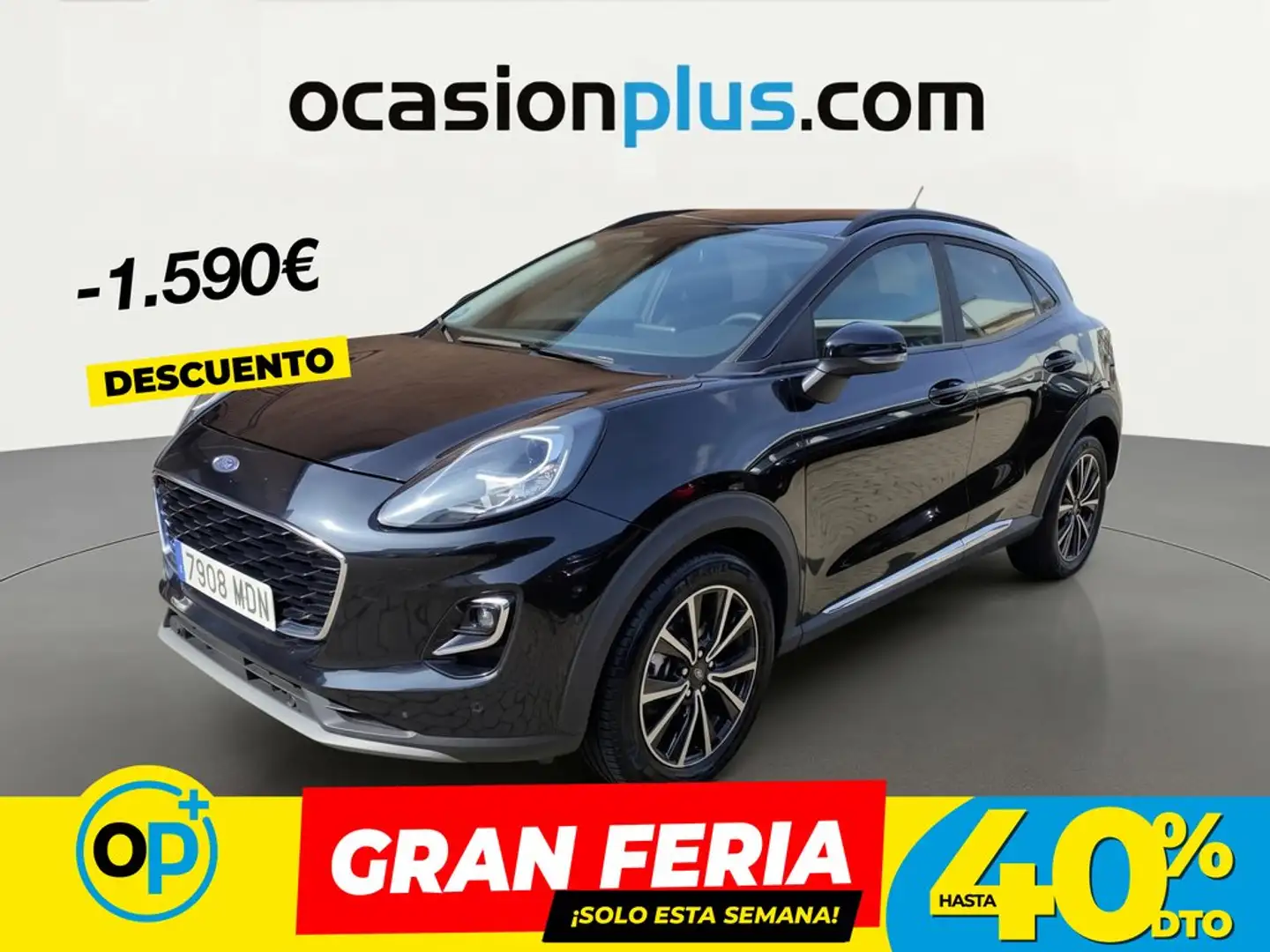 Ford Puma 1.0 EcoBoost MHEV Titanium 125 Negro - 1