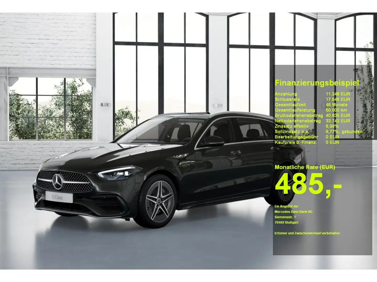 Mercedes-Benz C 300 e T +AMG+PANO+AHK+MEMO+AMBIENT+TOTW+KAM Grijs - 1