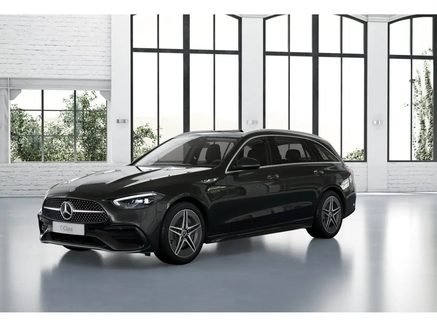 Mercedes-Benz C 300 e T +AMG+PANO+AHK+MEMO+AMBIENT+TOTW+KAM Grijs - 2
