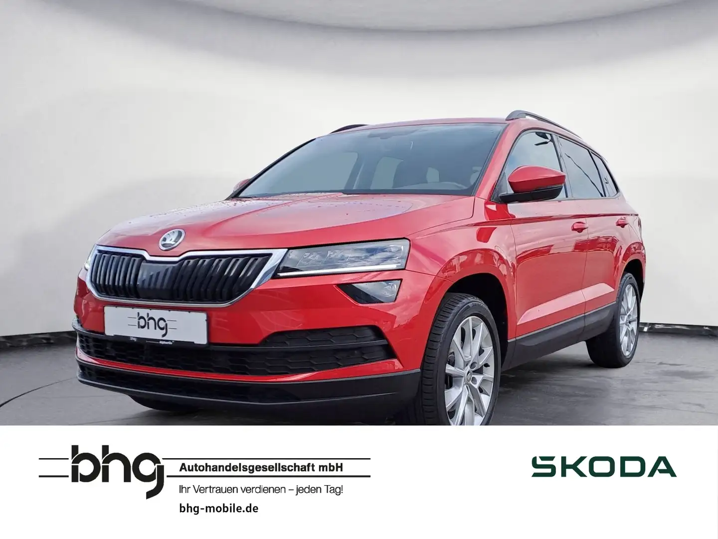 Skoda Karoq 1.5 TSI DSG Leder AHK Kamera LED Varioflex Rot - 1