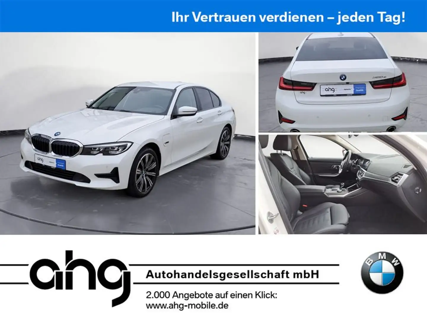 BMW 320 e Advantage Aut. Klimaaut. AHK HIFI Wit - 1