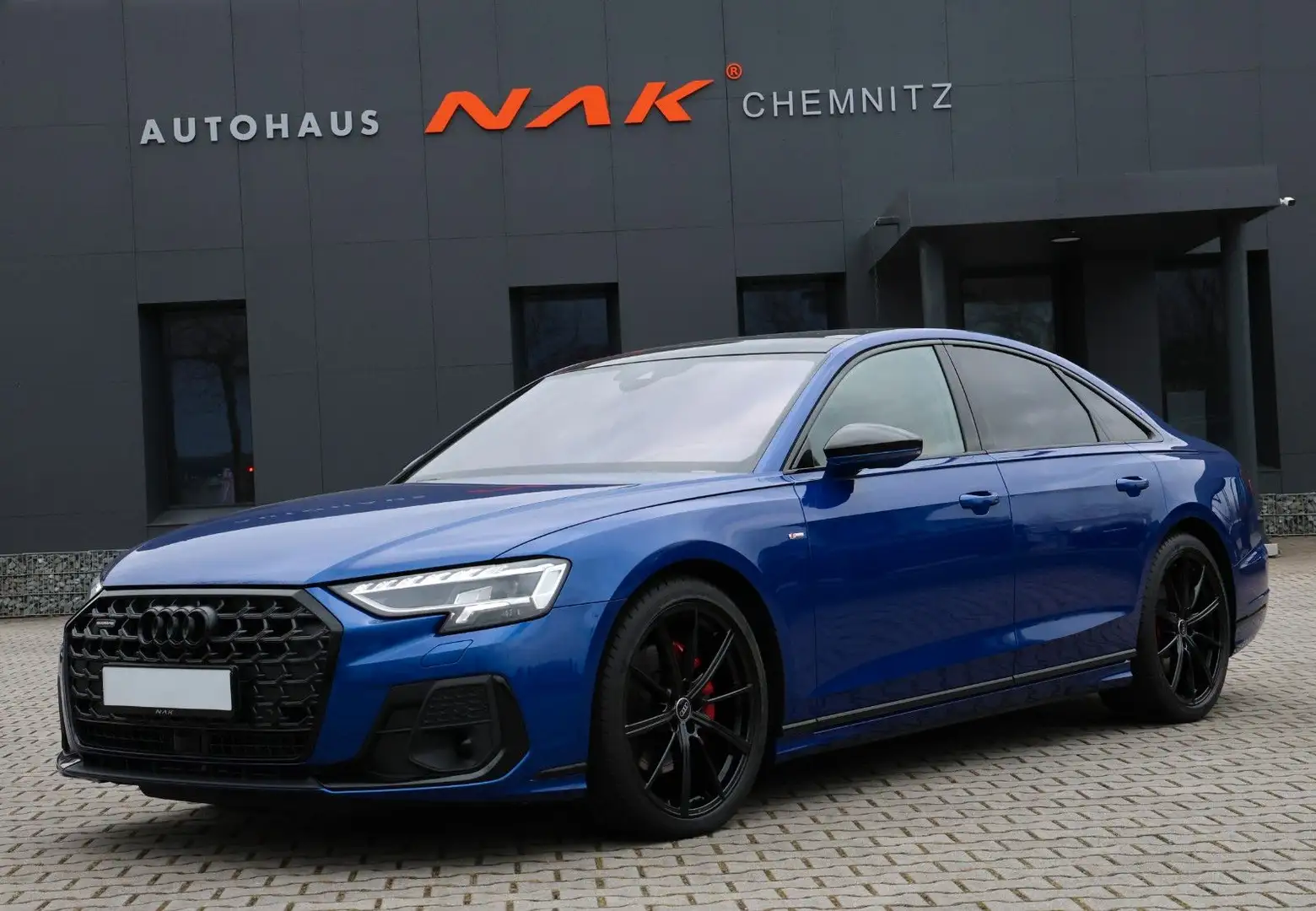 Audi A8 50 TDI quat. S line Ultrablau! OLED SoftClose Bleu - 1