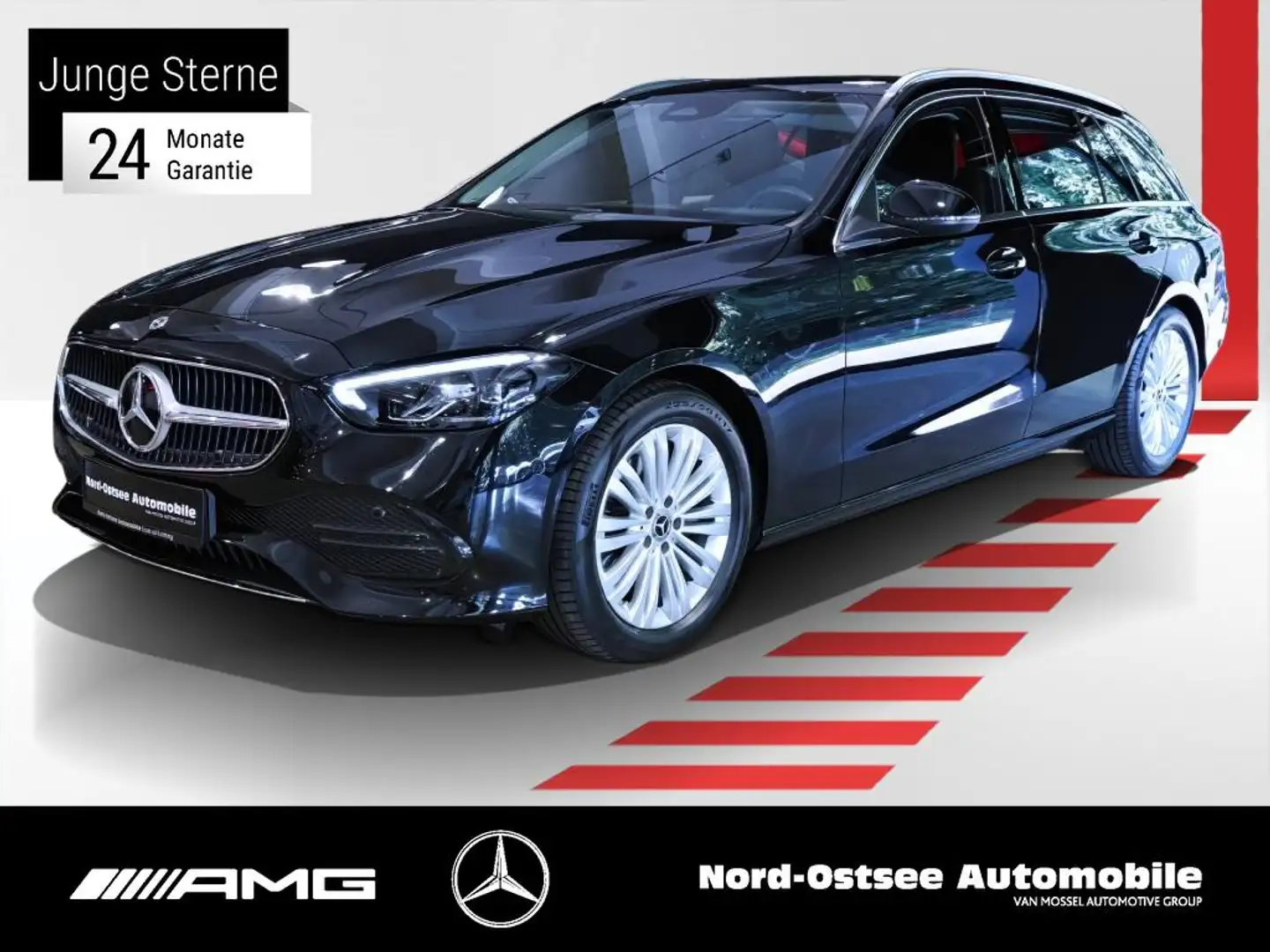 Mercedes-Benz C 180 T AVANTGARDE ADV. LED KAMERA SITZHZG NAVI Schwarz - 1