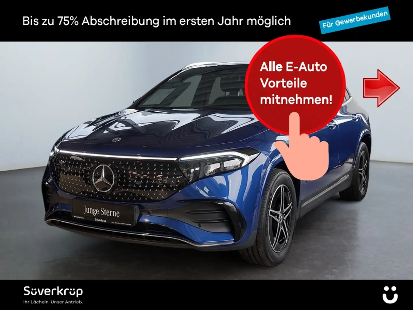 Mercedes-Benz EQA 300 4M , AMG BURM PREMIUM MEMO 360 DISTR PDC Blau - 1
