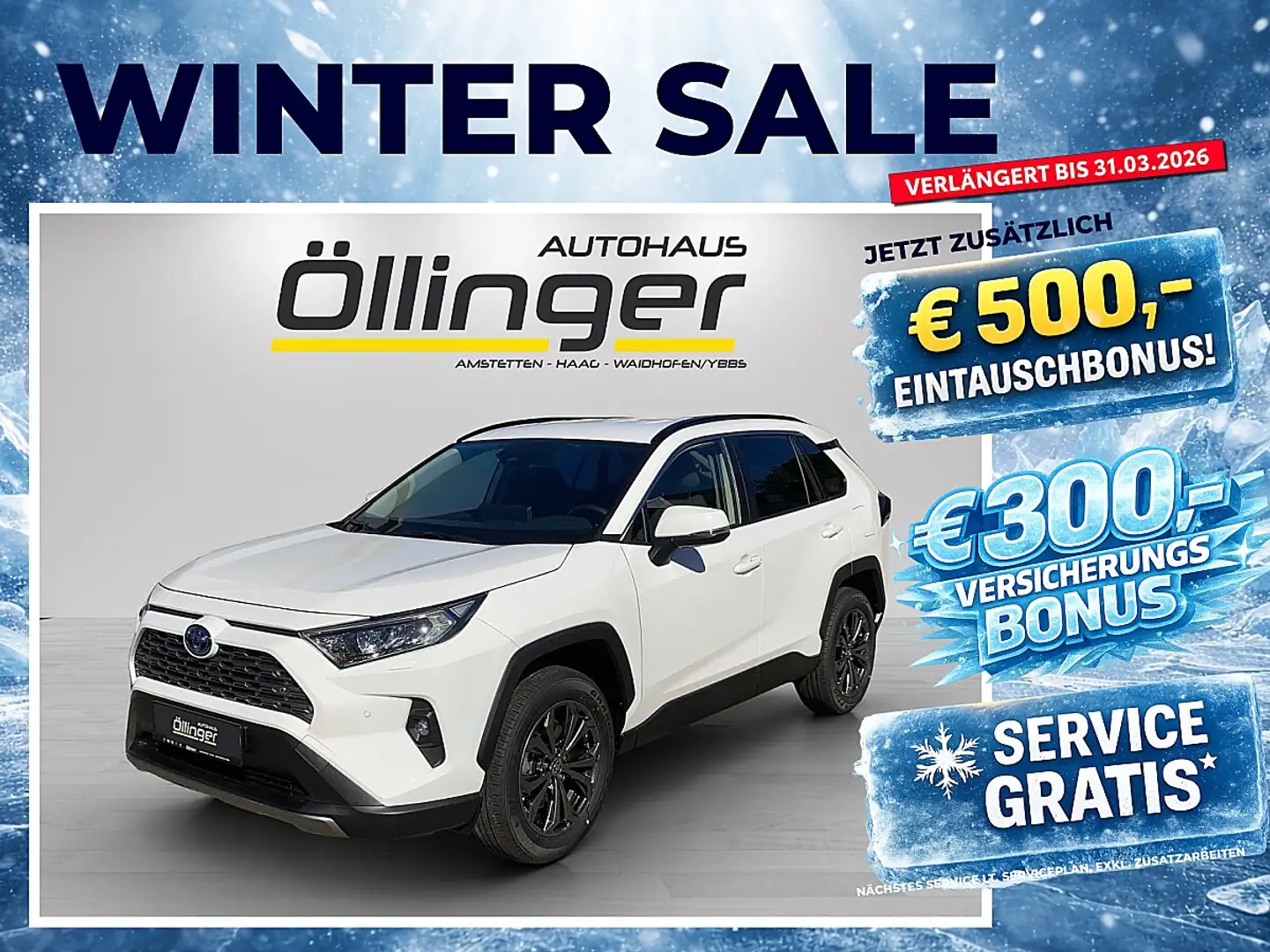 Toyota RAV 4 RAV4 2,5 Hybrid Active Drive 2WD Aut. Weiß - 1