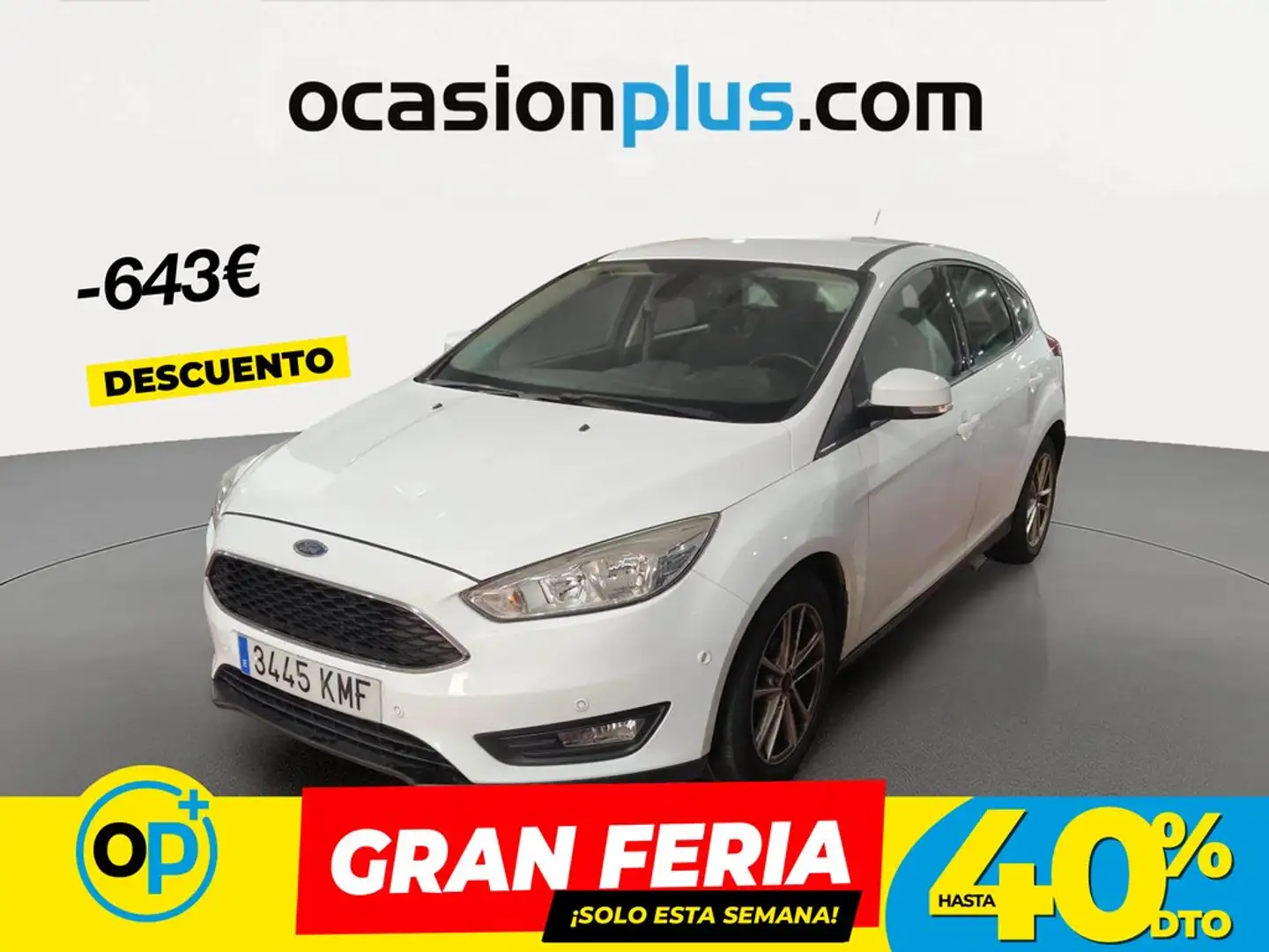 Ford Focus 1.0 Ecoboost Auto-S&S Business 125 Blanco - 1