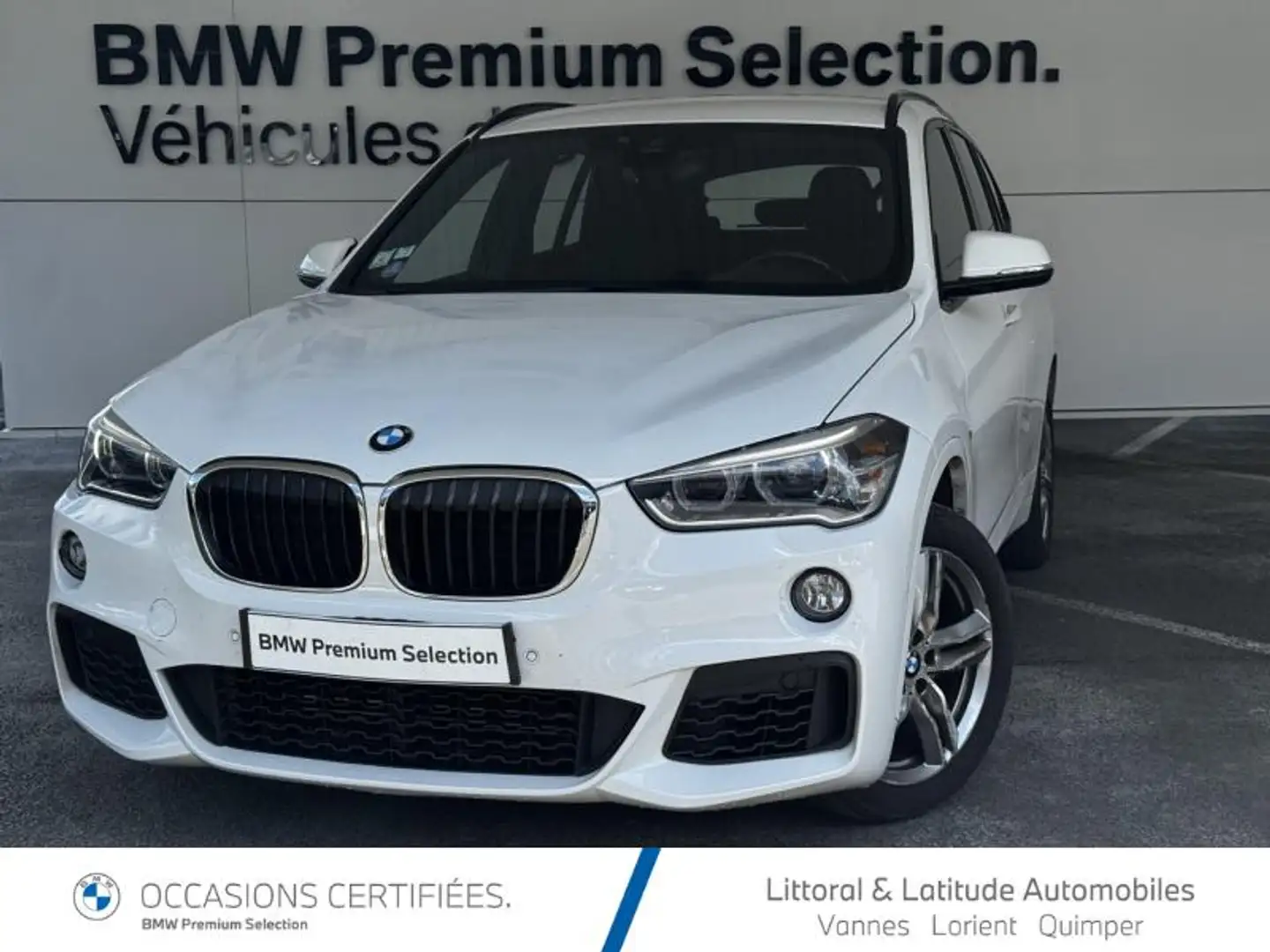 BMW X1 sDrive18iA 140ch Sport DKG7 Euro6d-T Blanc - 1