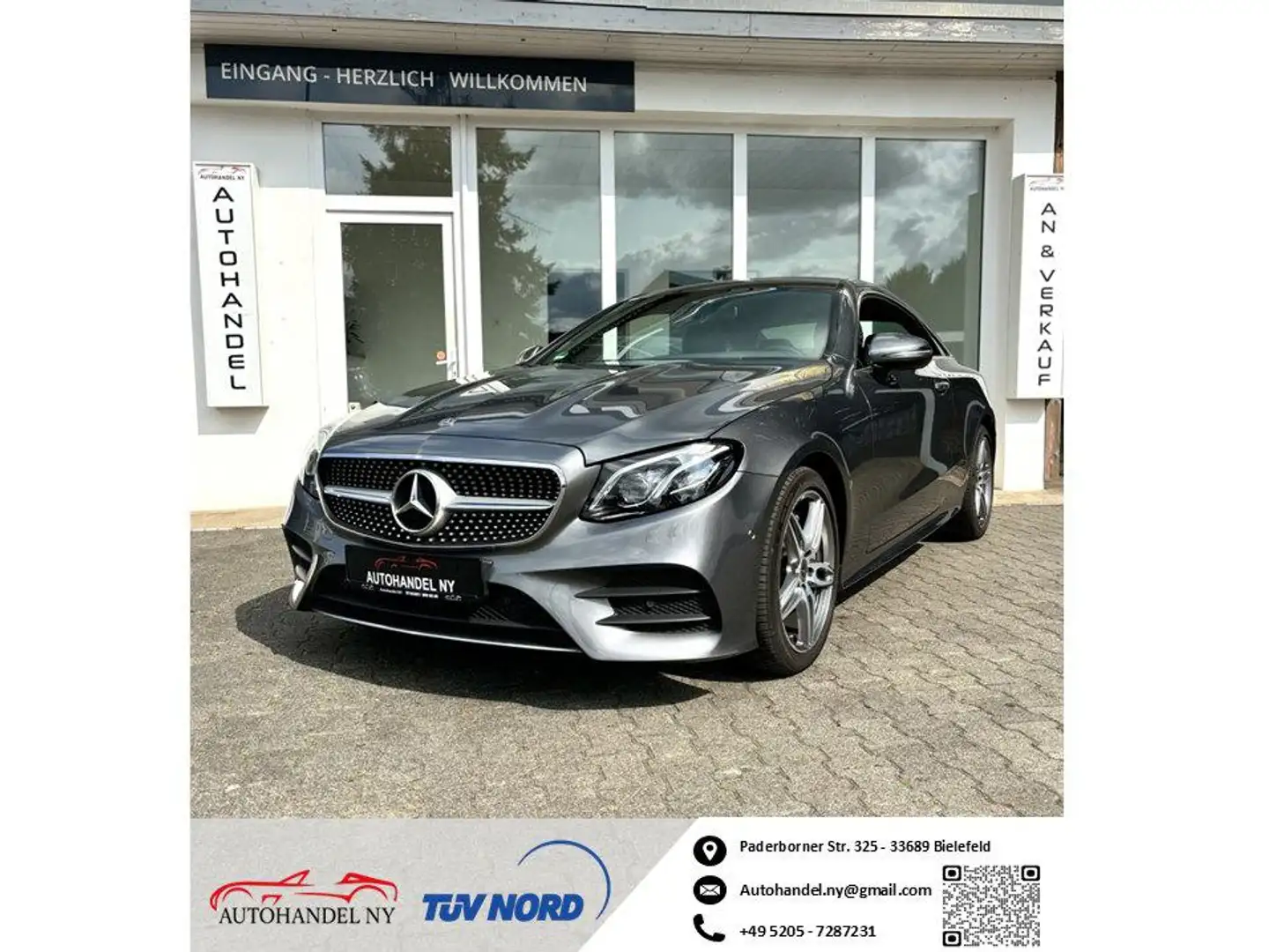 Mercedes-Benz E 450 Mercedes E450 AMG Line 4M,Pano,Multibeam,WideScree Gris - 1