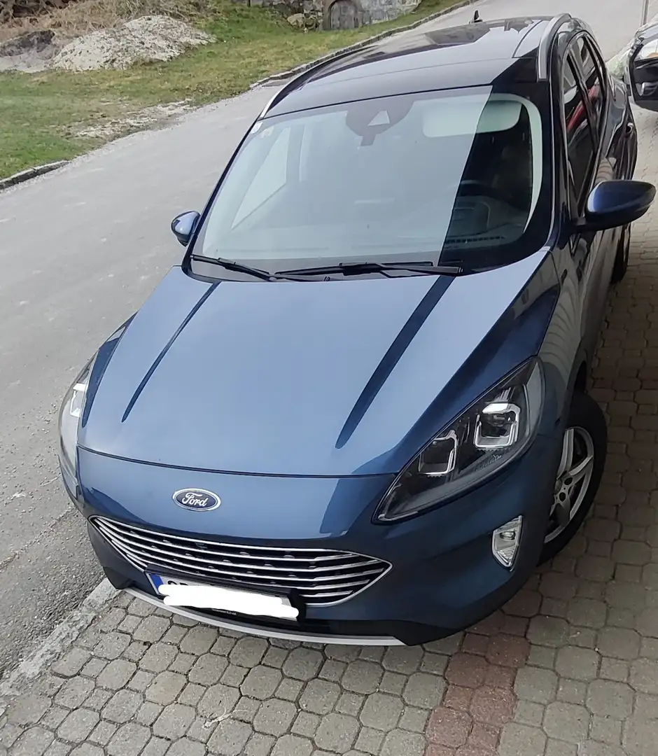 Ford Kuga 2,0 EcoBlue Hybrid Titanium X Panorama Schiebedach Blau - 1