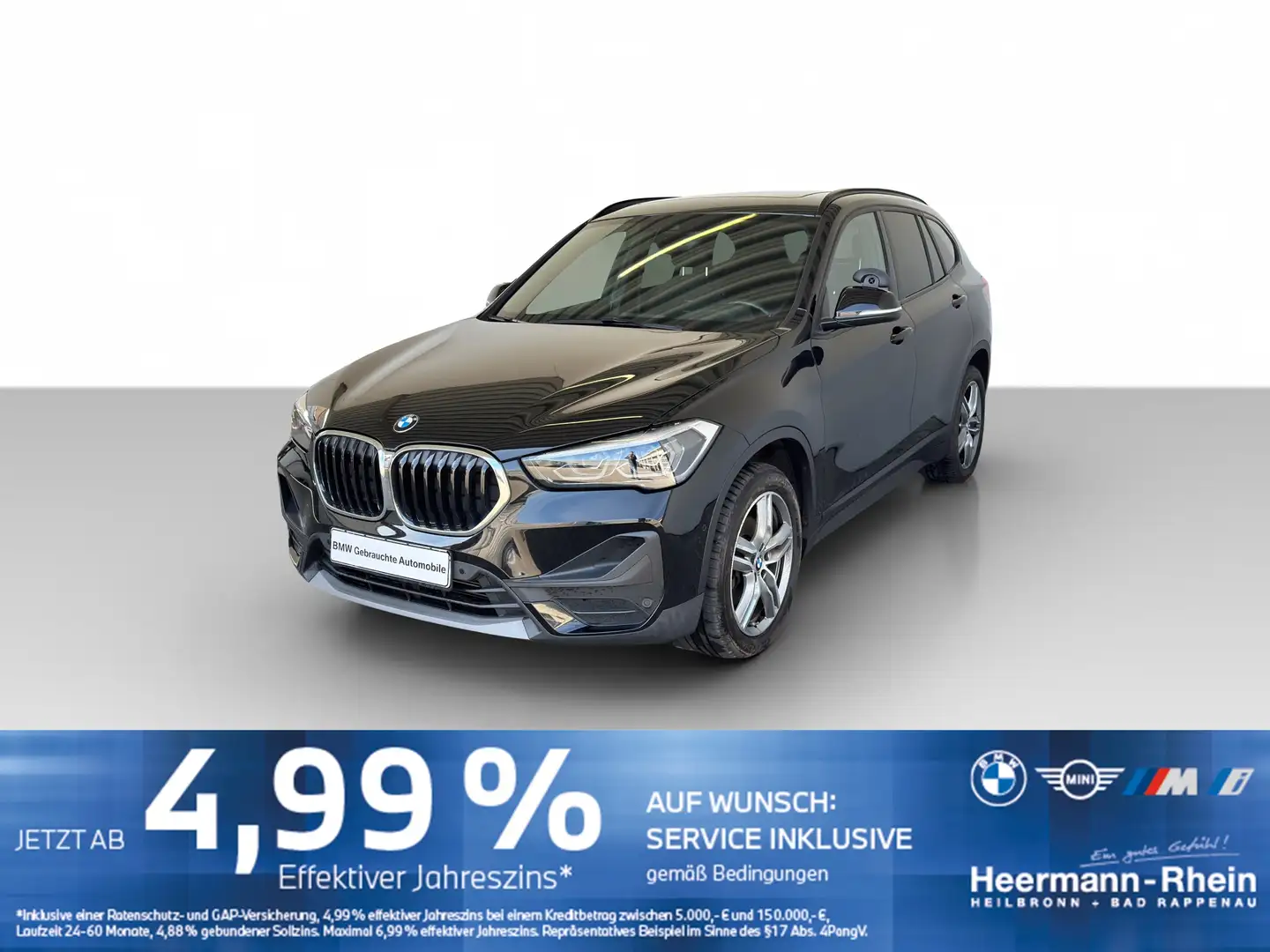 BMW X1 sDrive18d Advantage Navi.LED.GSD.RFK.PDC.SHZ Schwarz - 2