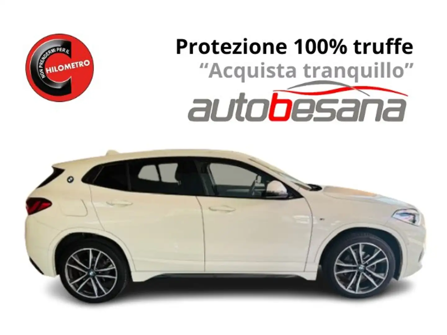 BMW X2 F39 sdrive18d Msport auto Bianco - 1