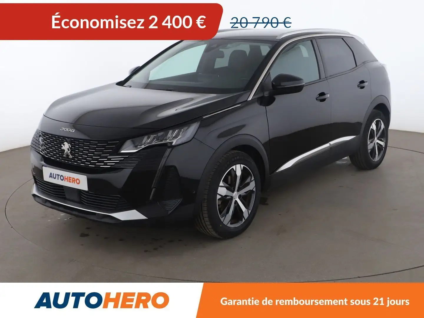 Peugeot 3008 1.5 Blue-HDi Allure Pack Negro - 1