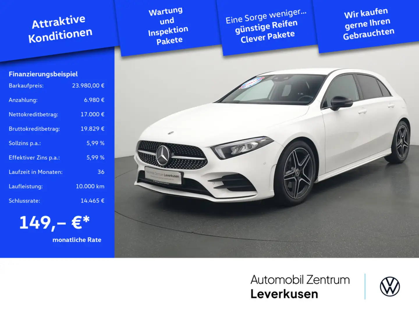Mercedes-Benz A 180 SPORTSITZE KAM NAVI LED PTS Schwarz - 1