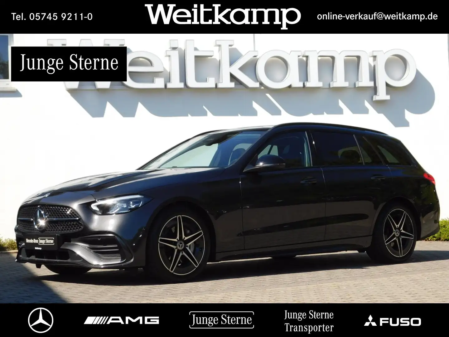 Mercedes-Benz C 200 C 200 T AMG+Night+Panorama+Memory+Totwinkel+Kam. Grau - 1