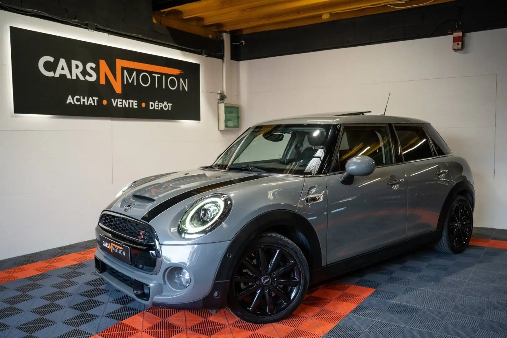 MINI Cooper S 192ch Phase II BVA 5p - Toit ouvrant / Keyless, Feux LED ... Gris - 1