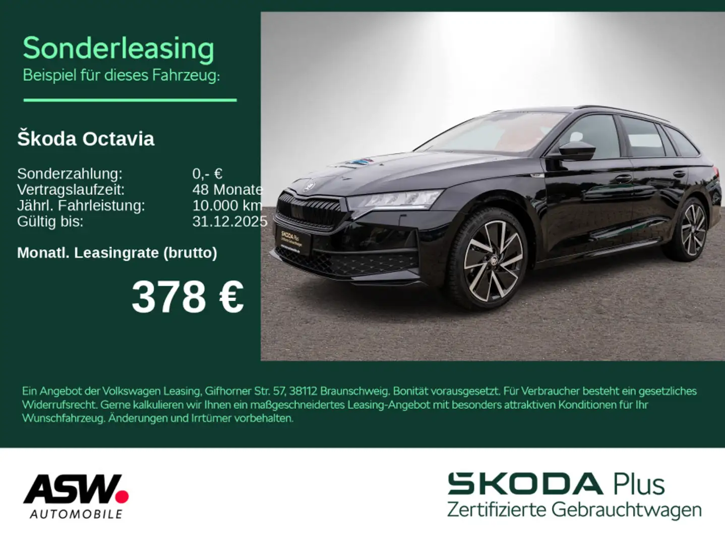 Skoda Octavia Combi Sportline 2.0TDI DSG Navi HUD PANO Schwarz - 1