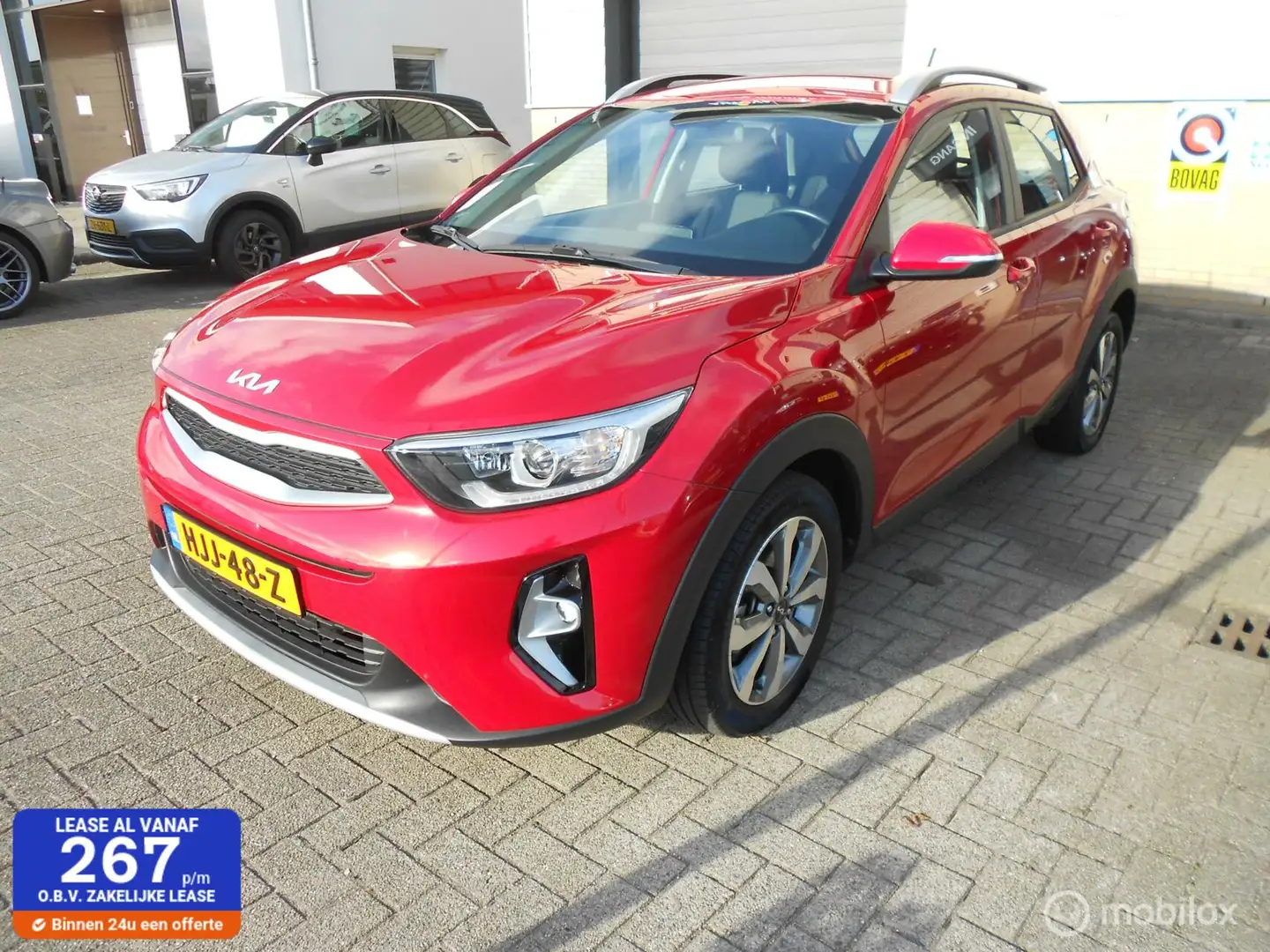 Kia Stonic 1.0 T-GDi MHEV DynamicLine Apple Car Play Rosso - 1