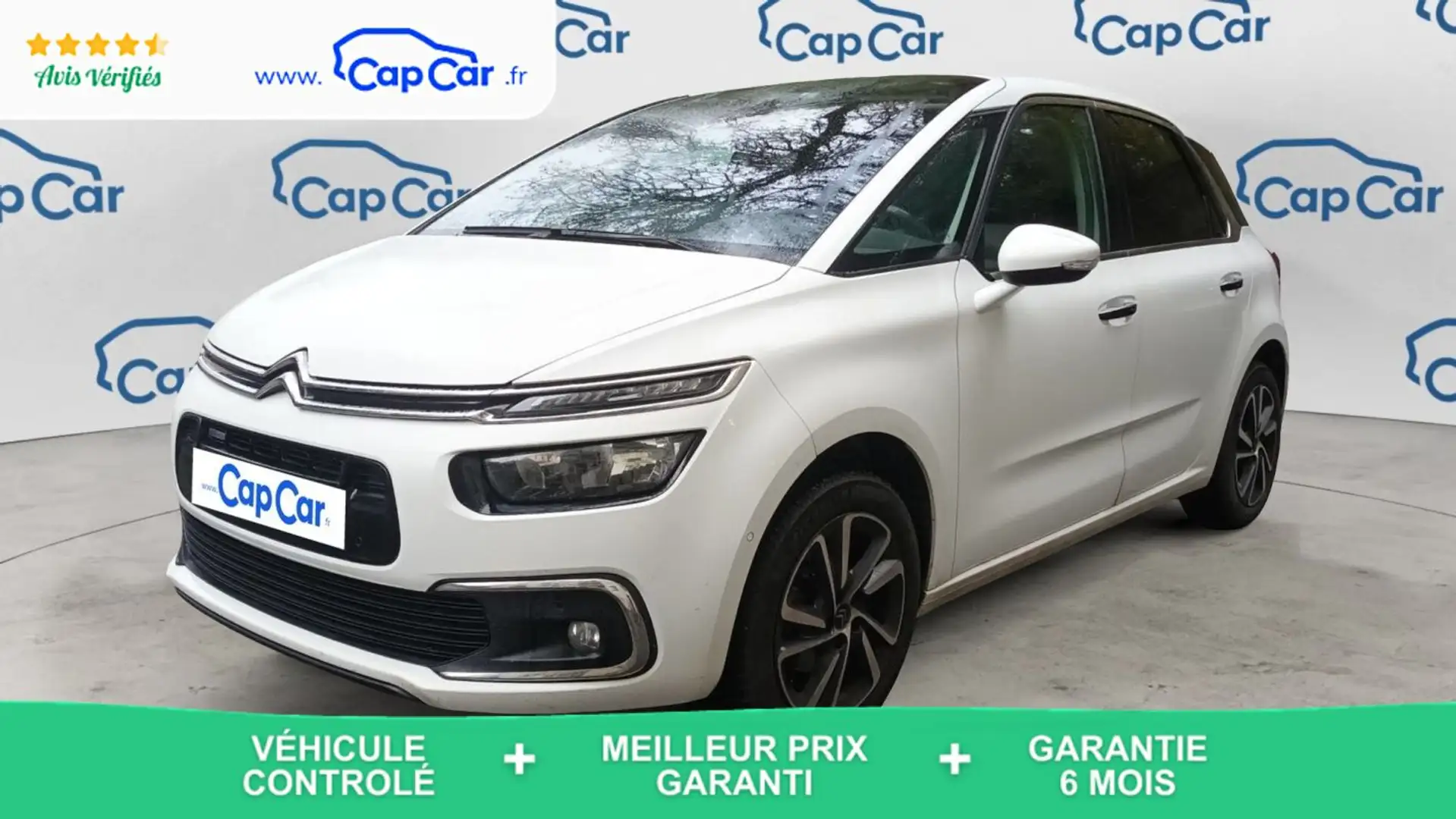Citroen C4 Picasso 1.2 PureTech 130 EAT6 Shine - Automatique Blanc - 1