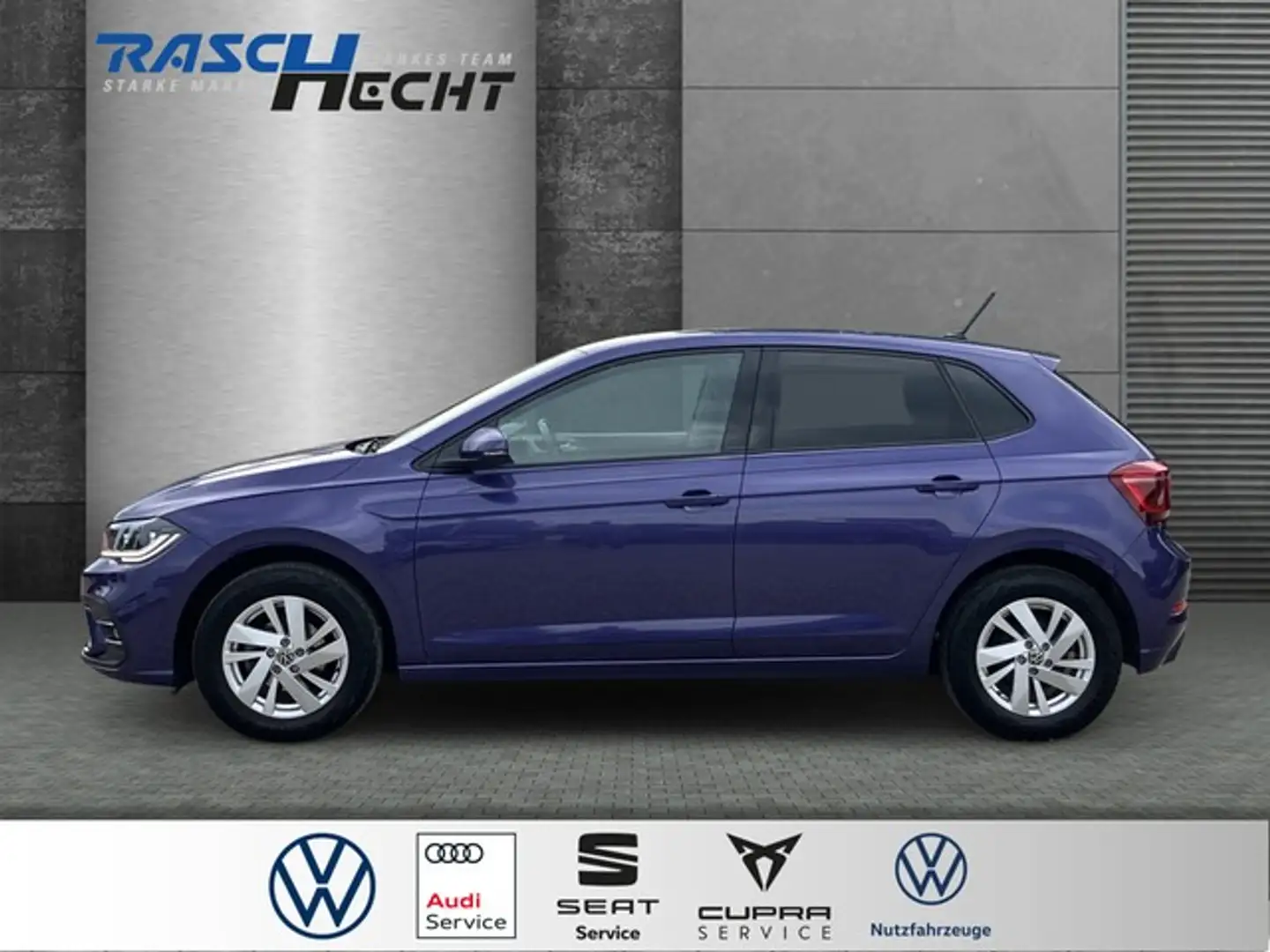 Volkswagen Polo Style 1.0 TSI DSG*LED*NAVI*SHZ*ACC*PDC* Violett - 2