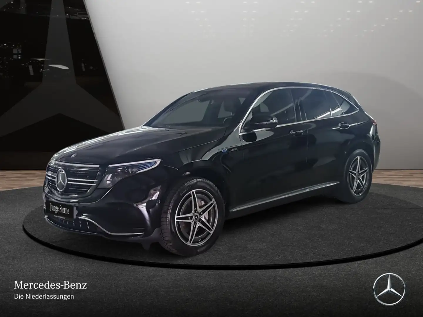 Mercedes-Benz EQC 400 4M AMG+AHK+MULTIBEAM+FAHRASS+KAMERA Schwarz - 2