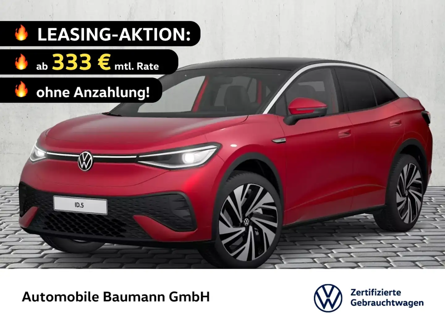 Volkswagen ID.5 Pro Performance *AHK*MATRIX*HUD* Rot - 1