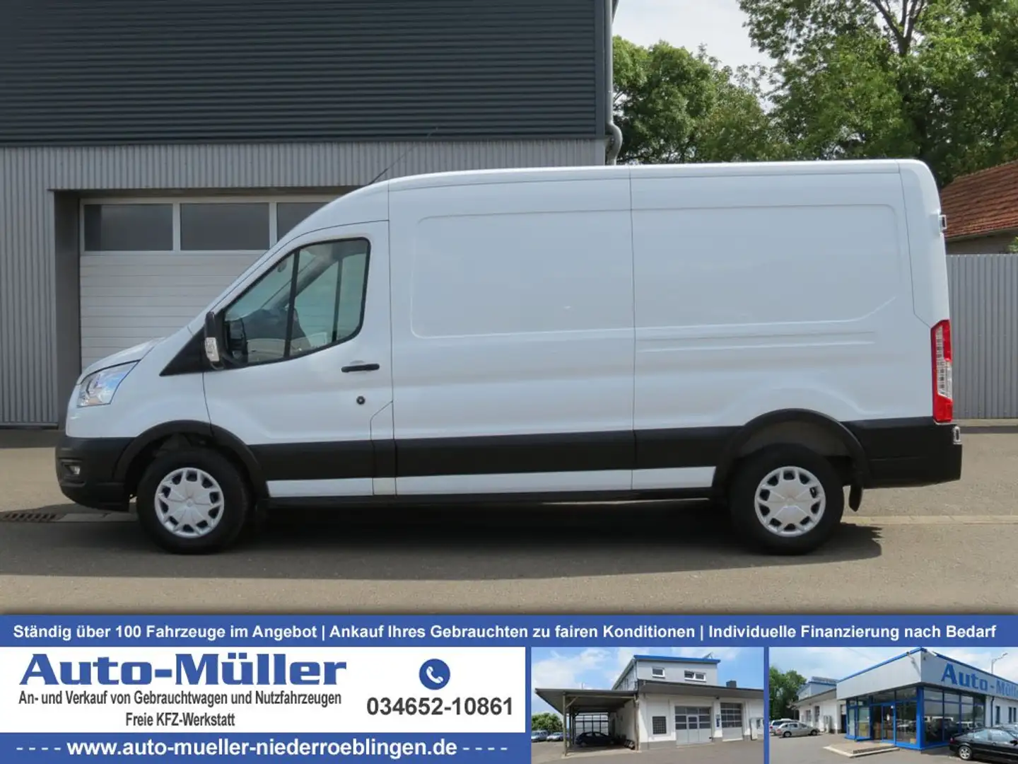 Ford Transit Kasten 350 L3H2 Trend Klima PDC Tempomat Weiß - 1