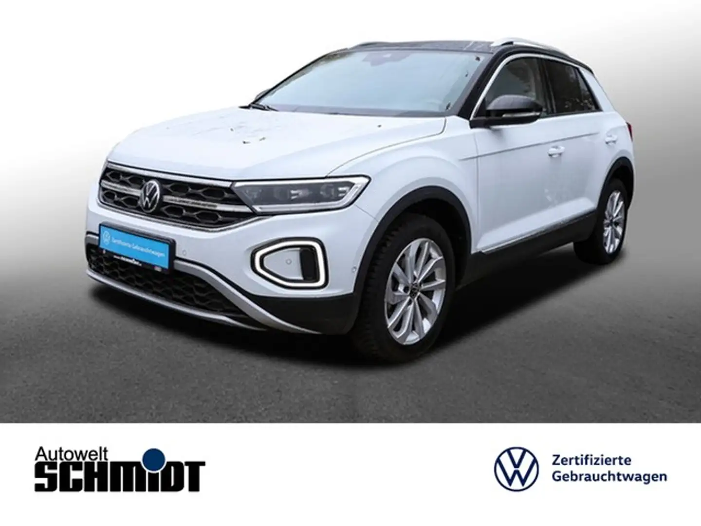 Volkswagen T-Roc 1.5TSi DSG Style AHK NaviMedia ACC 17Zoll LED-P... Weiß - 1