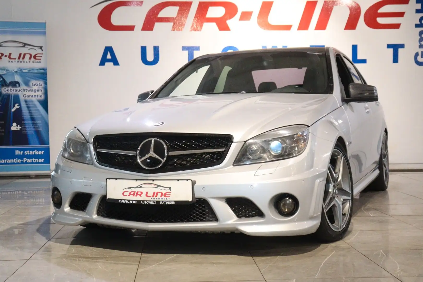 Mercedes-Benz C 63 AMG Lim.  *Erst 79tkm*Automatik*Leder*Xenon Ezüst - 1