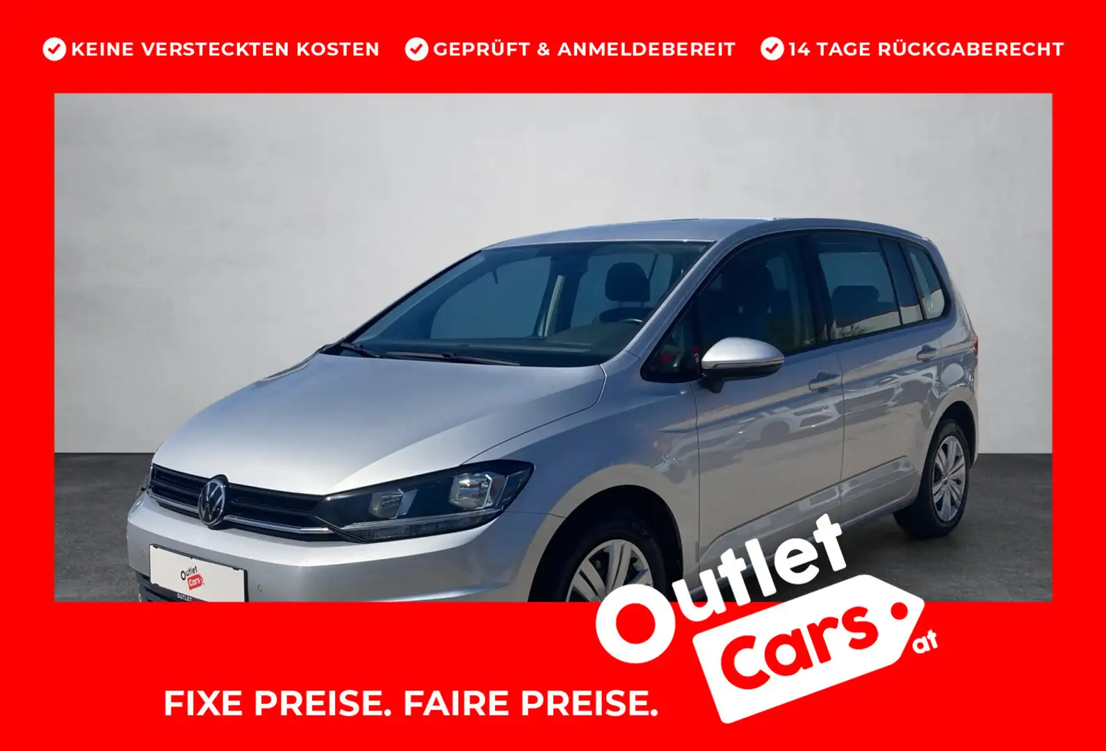 Volkswagen Touran Comfortline TDI SCR DSG 7-Sitzer Zilver - 1