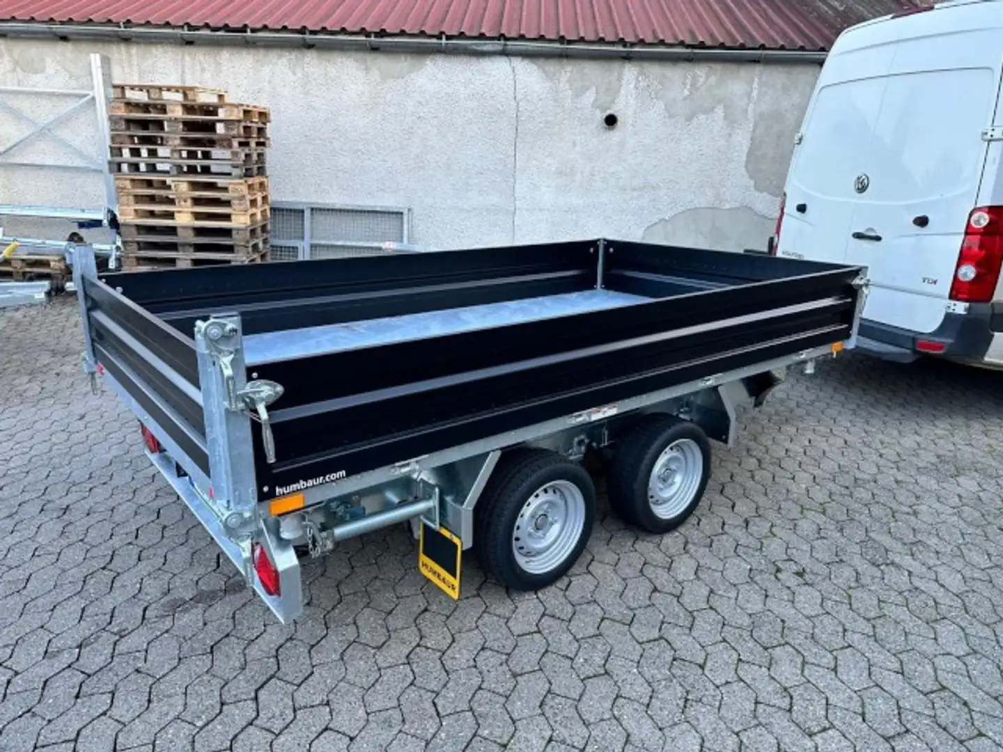 Humbaur 3-Seitenkipper HTK 3500.31 Alu Parabel , 3140 x 17 Schwarz - 2