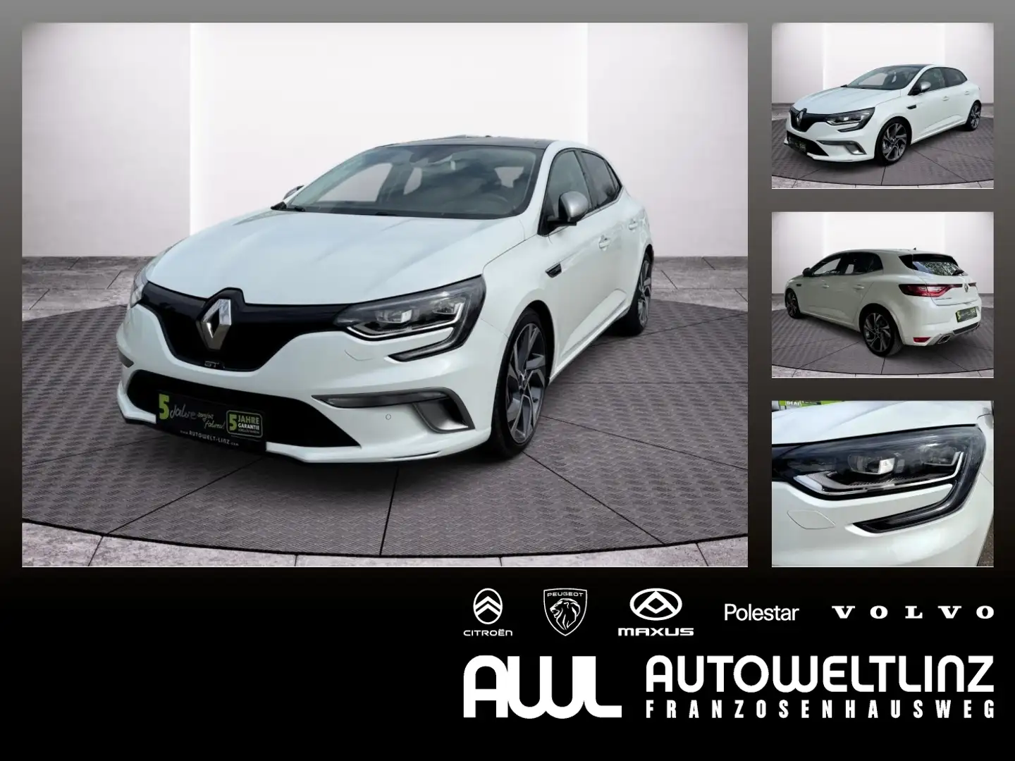 Renault Megane GT Bose Energy dCi 165 +Navi+Pano Weiß - 1