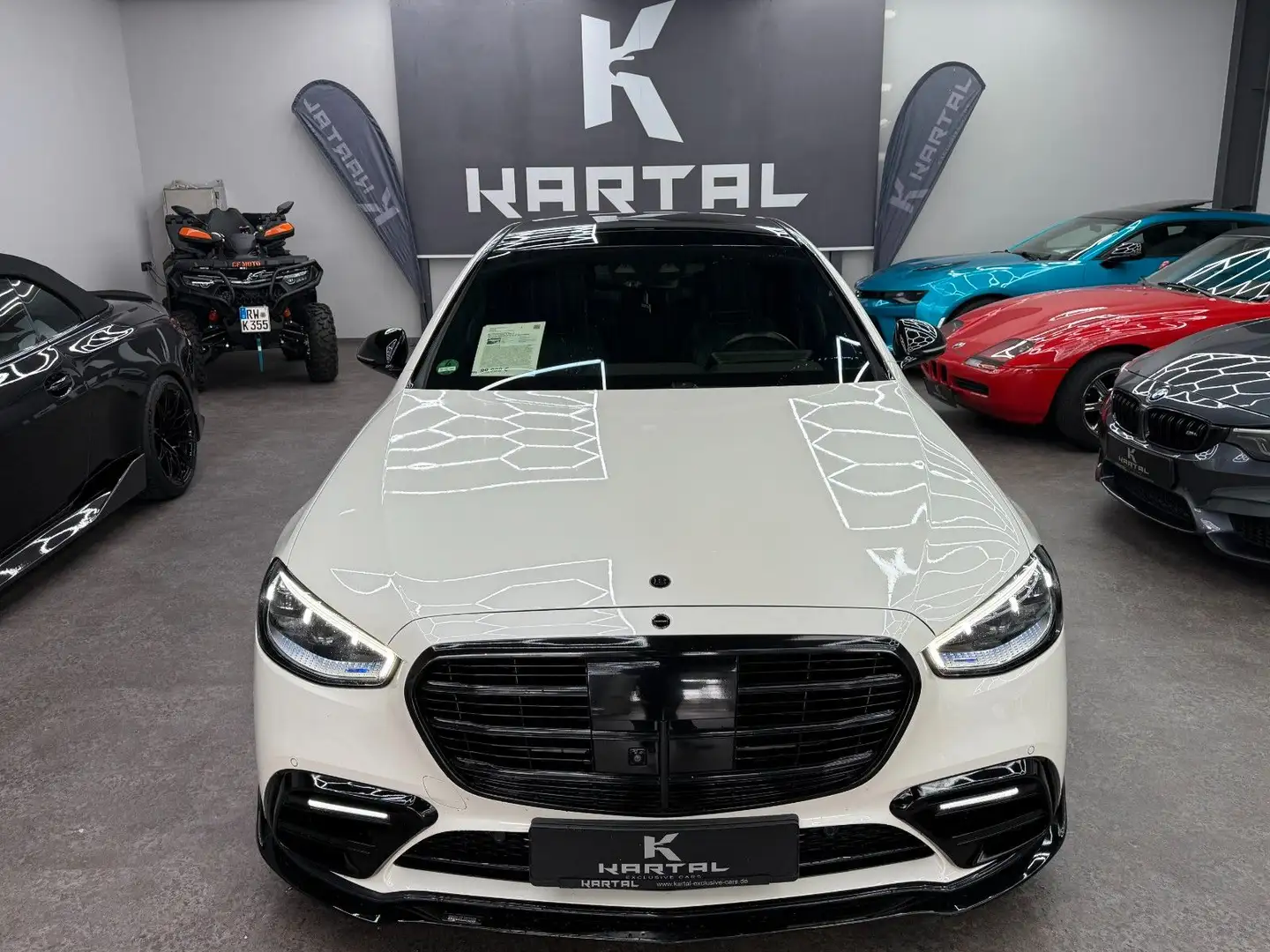 Mercedes-Benz S 400 d 4M*Long*BRABUS*370 HP*Burmester*Herbst-Sale* Blanc - 1