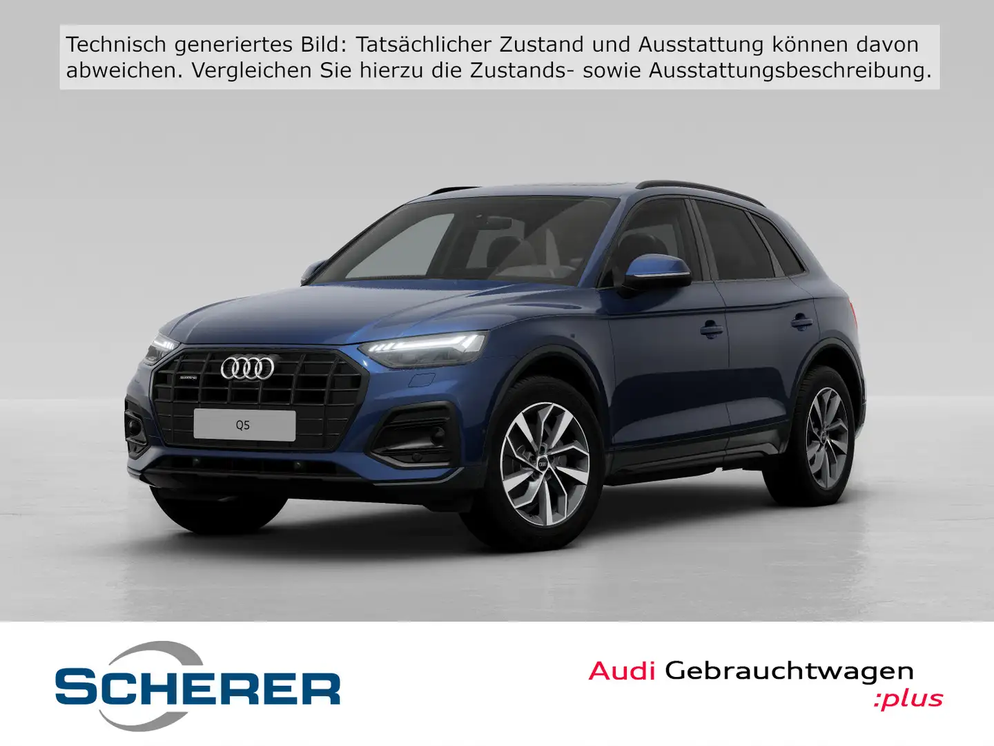 Audi Q5 Advanced 45TFSI quattro AHK NAVI PANO MEMORY Blau - 1