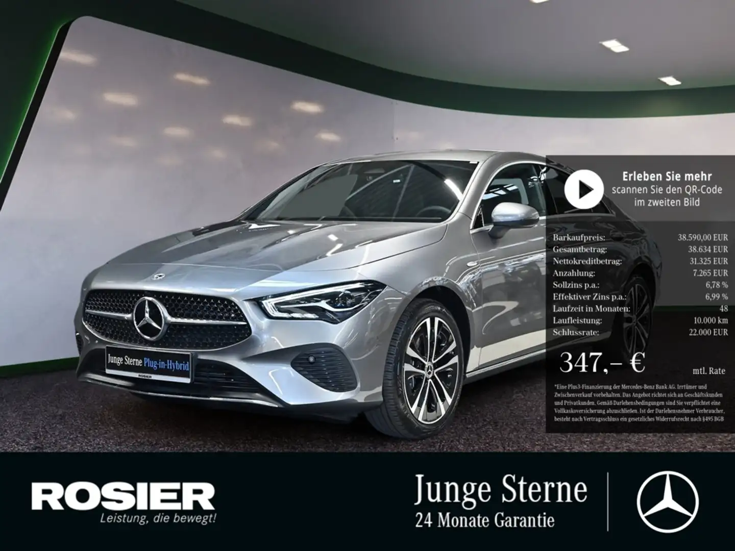 Mercedes-Benz CLA 250 e Coupé Progressive Advanced+ Standhz Grau - 1